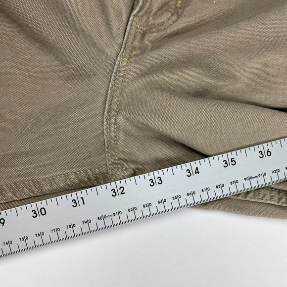 Paint Splattered Carhartt B159 GKH Loose Carpenter Work Pants Mens 38 x 32 Tan - Picture 13 of 13